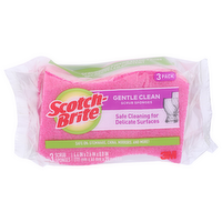Scotch-Brite Gentle Clean Scrub Sponges - 3 Count