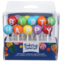 Bakery Crafts Birthday Candles And Holders - 1 Each
