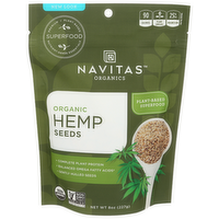 Navitas Organics Hemp Seeds Organic - 8 Ounce