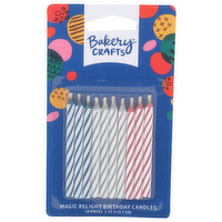 Bakery Crafts Magic Relight Birthday Candles - 10 Count