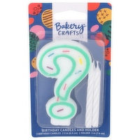 Bakery Crafts Birthday Candles & Holder - 1 Each
