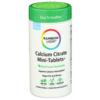RAINBOW LIGHT Unflavored Mini-Tablets Rl Calcium Citrate Mini-Tabs - 120 Count