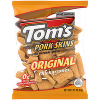 Tom's Original Flavor Chicharrones Pork Skins - 2.37 Ounce