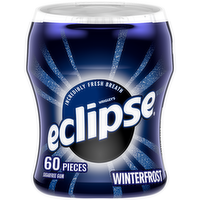 Eclipse Winterfrost Sugar Free Chewing Gum, Bottle - 60 Count