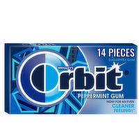 Orbit Sugar Free Peppermint Chewing Gum - 14 Count