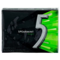 5 Spearmint Rain Sugar Free Gum - 15 Count