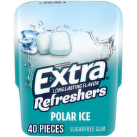 Extra Refreshers Sugar Free Polar Ice Gum - 40 Count