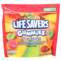 Lifesavers Cherry Watermelon Orange Strawberry Green Apple Family Size Gummies 5 Flavors - 26 Ounce