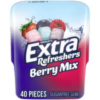 Extra Refreshers Sugar Free Berry Mix Chewing Gum - 40 Count