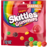 Skittles Gummies Original Gummy Candy, Sharing Size, Resealable Bag - 12 Ounce