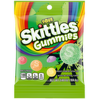 Skittles Gummies Sour Gummy Candy Assortment, Bag - 5.8 Ounce