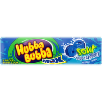 Hubba Bubba Sour Blue Raspberry Chewing Gum, Bubble Gum Single Size - 5 Count