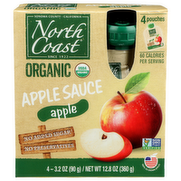 North Coast Organic Apple Sauce - 3.2 Ounce - 4 Count