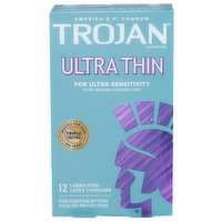 Trojan Ultra Thin Condoms - 12 Count