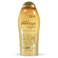 Ogx Smoothing + Coconut Coffee Scrub & Wash - 577 ml