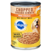 Pedigree Chopped Ground Dinner Food For Dogs Chicken - 22 Ounce