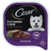 Cesar Canine Cuisine, Filet Mignon Flavor, Classic Loaf In Sauce - 100 Gram