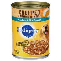 Pedigree Chicken & Rice Dinner Chopped Ground - 13.2 Ounce