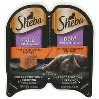 Sheba Chicken Perfect Portions Wet Cat Food Pate - 2 Count