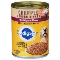 Pedigree Filet Mignon Flavor Food For Dogs - 13.2 Ounce