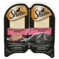 Sheba Salmon Perfect Portions Cat Food Cuts In Gravy - 2 Count