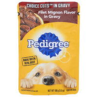Pedigree Filet Mignon Choice Cuts In Gravy - 3.5 Ounce