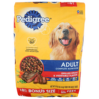 Pedigree Grilled Steak & Vegetable Flavor Food For Adult Dogs - 18 Pound