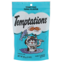 Temptations Tempting Tuna Flavor Crunchy Outside Soft Inside Treats For Cats - 3 Ounce