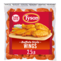 Tyson Buffalo Frozen Chicken Wings, Bag - 2.5 Pound