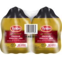 Tyson All Natural Premium Cornish Hen Twin Pack Frozen - 48 Ounce - 1 Count