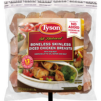 Tyson Rtc, Ice Glazed Boneless Skinless Chicken Breast Chunks With Rib Meat - 2.5 Pound