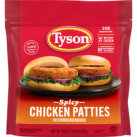 TYSON Frozen Spicy Chicken Patties - 23 Ounce
