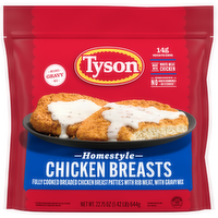 Tyson Frozen Homestyle Chicken Breasts With Gravy Mix - 22.75 Ounce