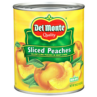 Del Monte Sliced Peaches In Heavy Syrup Yellow Cling - 29 Ounce
