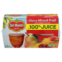 Del Monte With Cherry Flavor In 100% Juice Mixed Fruit - 4 Ounce - 4 Count