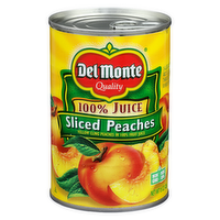 Del Monte Yellow Cling Peaches In 100% Fruit Juice Sliced - 15 Ounce