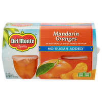 Del Monte No Sugar Added Mandarin Oranges - 4 Ounce - 4 Count