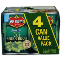 Del Monte Green Beans Cut Fresh - 14.5 Ounce - 4 Count