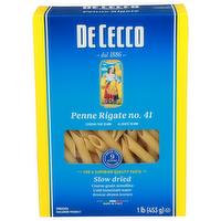 De Cecco Penne Rigate No. 41 Pasta - 1 Pound