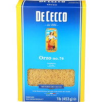 DE CECCO Pasta Orzo - 1 Pound