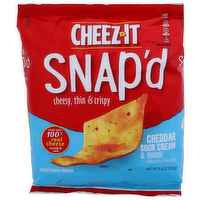 Cheez-It Snap'd Cheddar Sour Cream & Onion Cheesy Baked Snacks - 7.5 Ounce