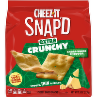 Cheez-It Snap'd Sharp White Cheddar Cheese Cracker Chips - 7.5 Ounce