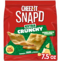 Cheez-It Snap'd Sharp White Cheddar Cheese Cracker Chips - 7.5 Ounce