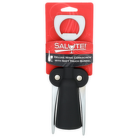 Salute! Deluxe Wing Corkscrew With Soft Touch Barrel - 1 Each