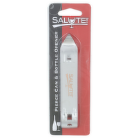 Salute! 501301 Canned Goods Pierce Can & Bottle Opener - 1 Each