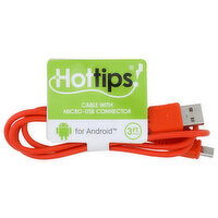 Hottips! For Android Cable With Micro-Usb Connector - 1 Each