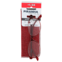 Piranha Optics +1.50 Reading Glasses +1.50 - 1 Each