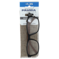Piranha Optics +1.25 Reading Glasses +1.25 - 1 Each