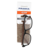 Piranha Optics +2.50 Reading Glasses +2.50 - 1 Each