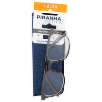 Piranha Optics +2.50 Reading Glasses +2.50 - 1 Each